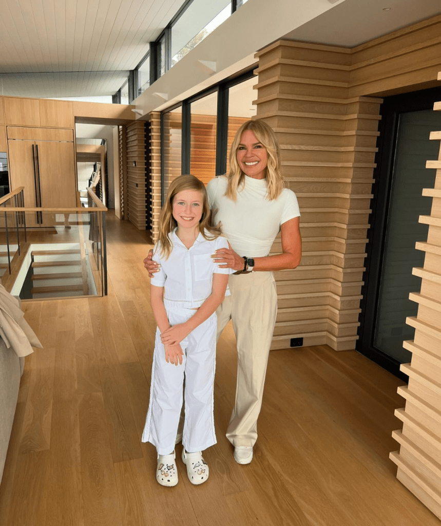 Sonia Kruger with her daughter.